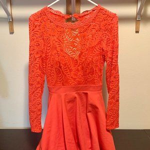 Coral Short Dress